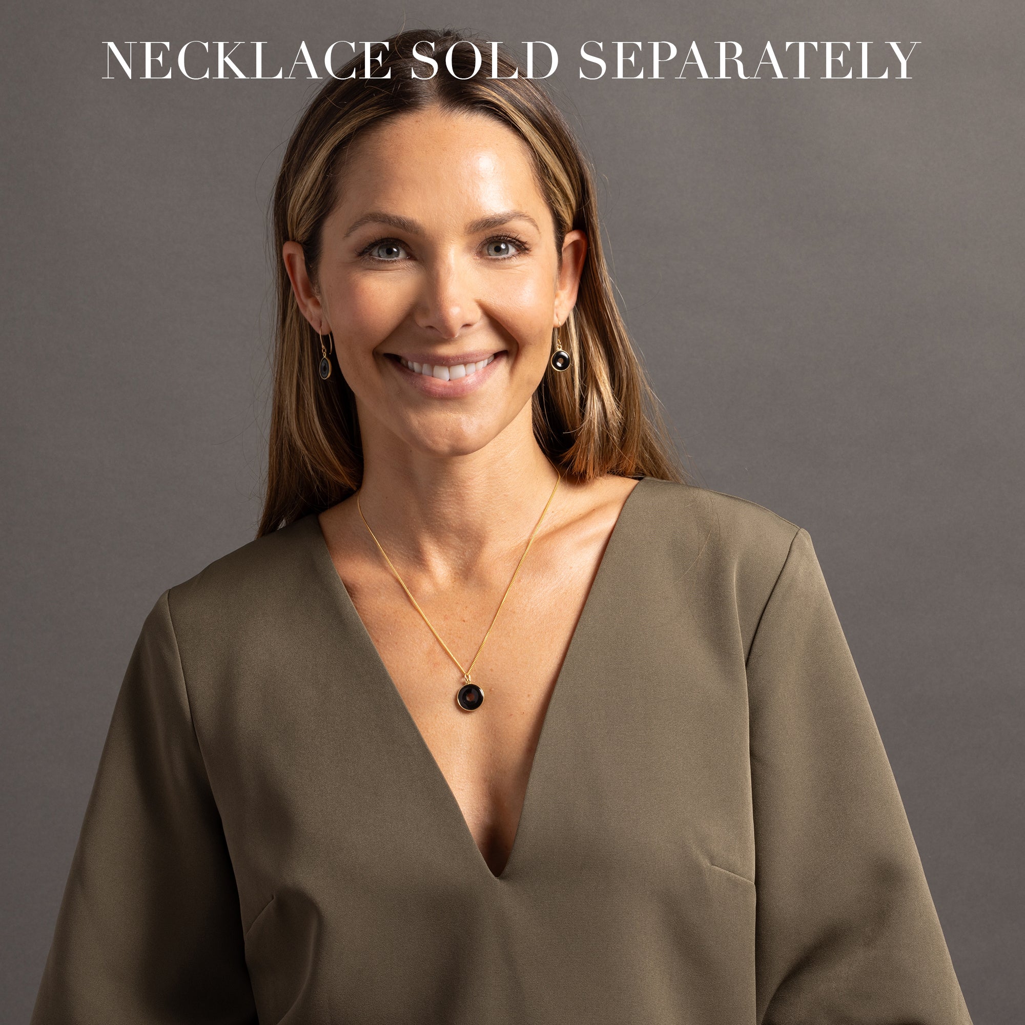 Black Onyx Dangle Drop Earrings with 14k Gold Filled Ear-Wires Earrings Soul & Little Rose