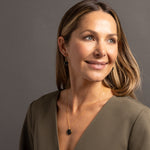 Black Onyx Dangle Drop Earrings with 14k Gold Filled Ear-Wires Earrings Soul & Little Rose