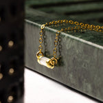 Mother of Pearl mini bar necklace 14k Gold Filled Necklaces Soul & Little Rose