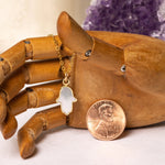 Mother of Pearl Mini Hamsa Necklace 14k Gold Filled Chain Necklaces Soul & Little Rose