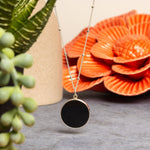 Obsidian Pendant Necklace 925 Sterling Silver Chain Necklaces Soul & Little Rose