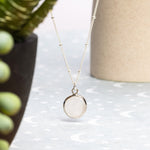 Moonstone Round Pendant 925 Sterling Silver Necklaces Soul & Little Rose