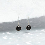 Black Onyx 925 Sterling Silver Small Drop Earrings Earrings Soul & Little Rose