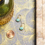 Amazonite Gold Oval Earrings Earrings Soul & Little Rose   
