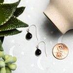 Black Onyx 925 Sterling Silver Small Drop Earrings Earrings Soul & Little Rose