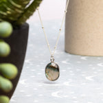 Labradorite Oval Pendant Sterling Silver Necklace Necklaces Soul & Little Rose