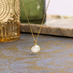 Moonstone 14K Gold Filled Oval Necklace Necklaces Soul & Little Rose