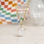 Moonstone 14k Gold Filled Curb Chain Gemstone Necklace Necklaces Soul & Little Rose