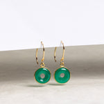 Green Onyx Earrings 14k Gold Filled Ear-Wire Earrings Earrings Soul & Little Rose   