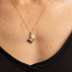 Moonstone Star Gold Necklace 14k gold filled delicate chain Necklaces Soul & Little Rose