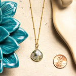 Moss Agate 14k Gold Filled Drop Pendant Necklace Necklaces Soul & Little Rose