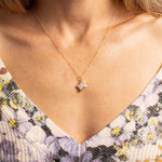Pink Opal Star Gold Necklace 14k gold filled adjustable dainty chain Necklaces Soul & Little Rose
