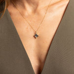 Labradorite Gold Bezel 4 point Star Necklace Necklaces Soul & Little Rose