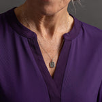 Labradorite Raw Slice Pendant Necklace on 925 Sterling Silver chain Necklaces Soul & Little Rose