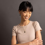 Labradorite Large Hexagon Pendant Necklace on 14k Gold Filled Satellite Chain Necklaces Soul & Little Rose