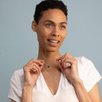 Gold Filled Minimalist Hyperstein Round Pendant Chain Necklace Necklaces Soul & Little Rose