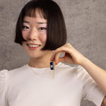 Lapis Lazuli and Moonstone Gold Pendant Necklace Necklaces Soul & Little Rose