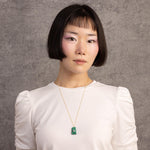 Malachite Gold Pendant 14k Gold Filled 18, 20 or 24 Length Chain Necklaces Soul & Little Rose