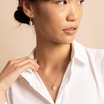Moonstone Gold Oval Pebble Style Drop Pendant Necklace Necklaces Soul & Little Rose