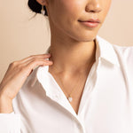 Moonstone Gold Oval Pebble Style Drop Pendant Necklace Necklaces Soul & Little Rose