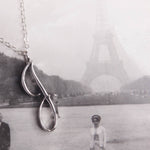 J Cursive Silver Initial Pendant Necklace Necklaces Soul & Little Rose