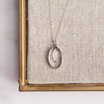 O Cursive Initial Silver Pendant Necklace Necklaces Soul & Little Rose