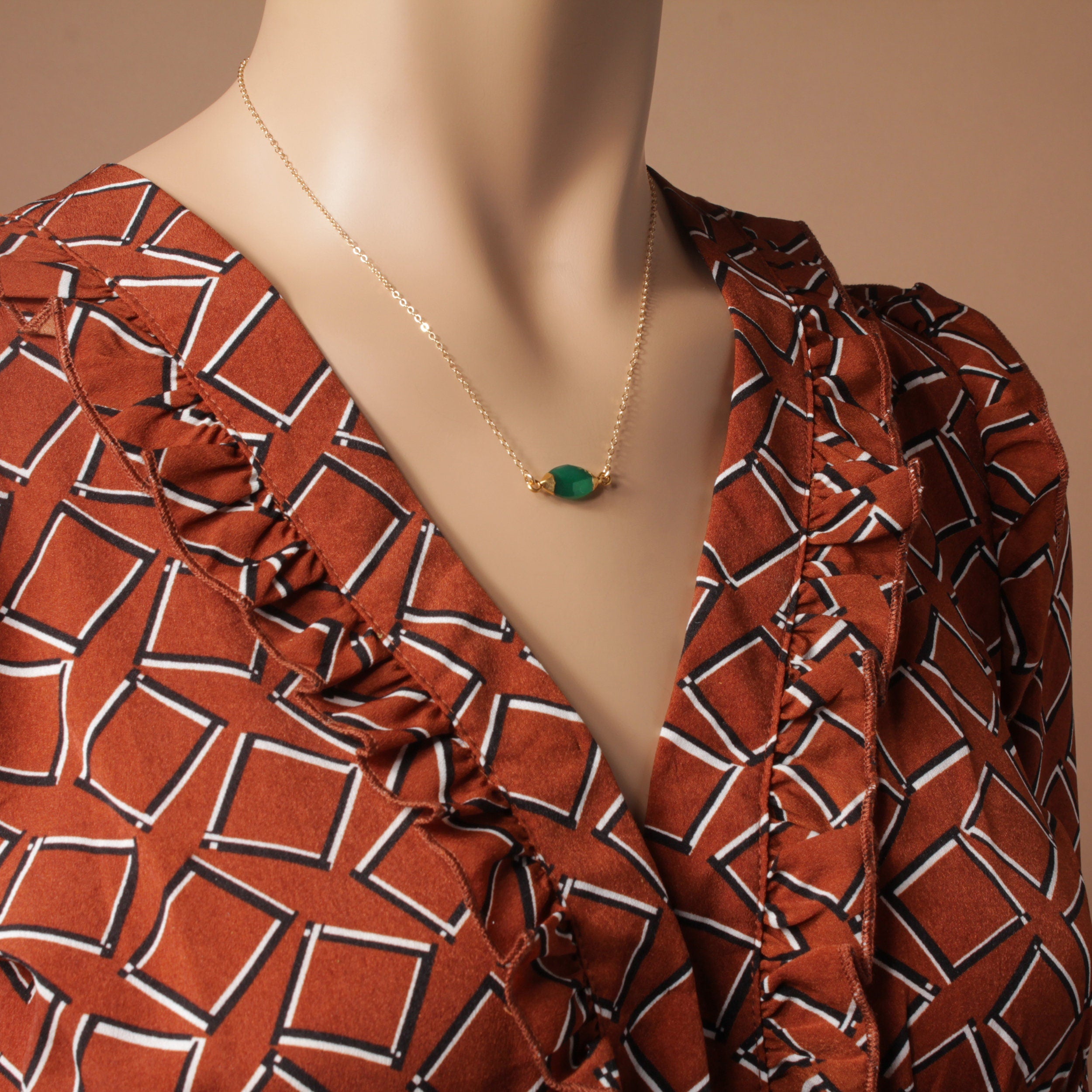 Green Onyx Necklace Collection Necklaces Soul & Little Rose