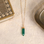 Green Onyx Point Gold Necklace Necklaces Soul & Little Rose