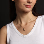 Gemstone Moon Gold Pendant Necklaces Necklaces Soul & Little Rose