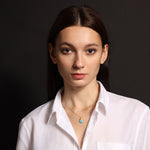 Howlite Moon Pendant Gold Necklace Necklaces Soul & Little Rose