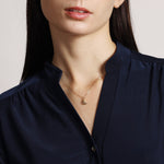Labradorite Mini Gemstone Moon Gold Pendant Necklace Necklaces Soul & Little Rose