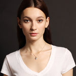Dendrite Opal Shield Pendant Gold Necklace Necklaces Soul & Little Rose
