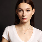 Aqua Chalcedony Shield Shape Gold Pendant Necklace Necklaces Soul & Little Rose