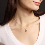 Golden Rutilated Quartz Shield Shape Gold Pendant Necklace Necklaces Soul & Little Rose