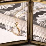 Quartz Small Disc Gold Pendant Necklace Necklaces Soul & Little Rose