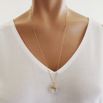 Quartz Pendant Necklace (Satellite Chain) Necklaces Soul & Little Rose