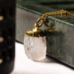 Quartz Pendant Necklace (Satellite Chain) Necklaces Soul & Little Rose