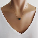 Labradorite Stadium Shape Gemstone Necklace Necklaces Soul & Little Rose