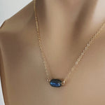 Labradorite Stadium Shape Gemstone Necklace Necklaces Soul & Little Rose