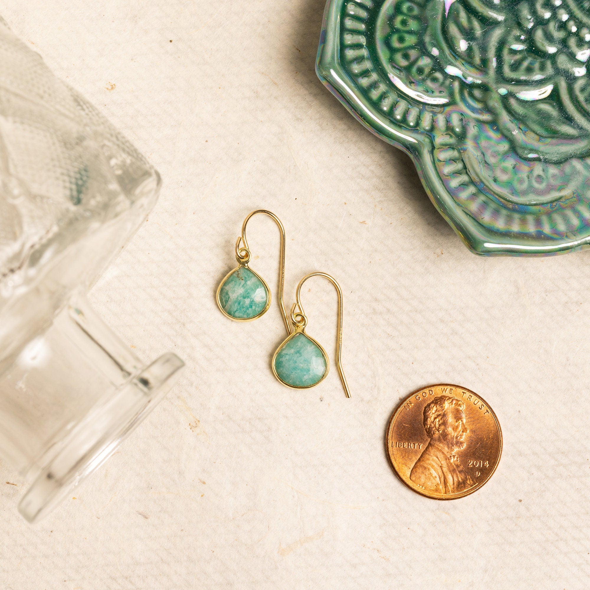 Amazonite Drop Earrings Earrings Soul & Little Rose