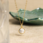 Dendrite Opal Teardrop Gold Necklace Necklaces Soul & Little Rose