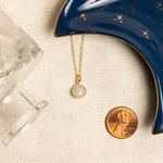 Moonstone Teardrop Gold Pendant Necklace Necklaces Soul & Little Rose