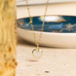 Moonstone Small Heart Gold Pendant Necklace Necklaces Soul & Little Rose