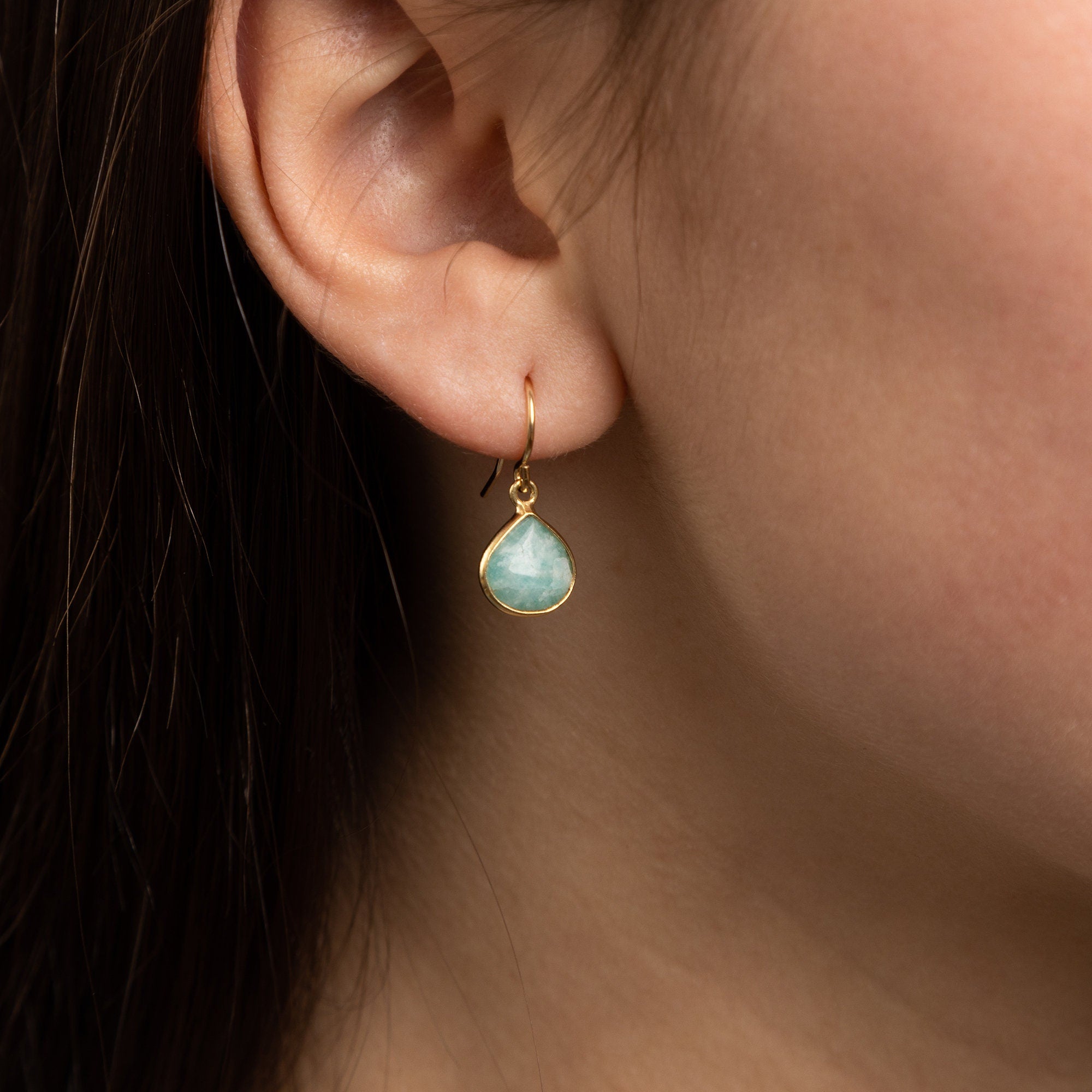 Amazonite Drop Earrings Earrings Soul & Little Rose