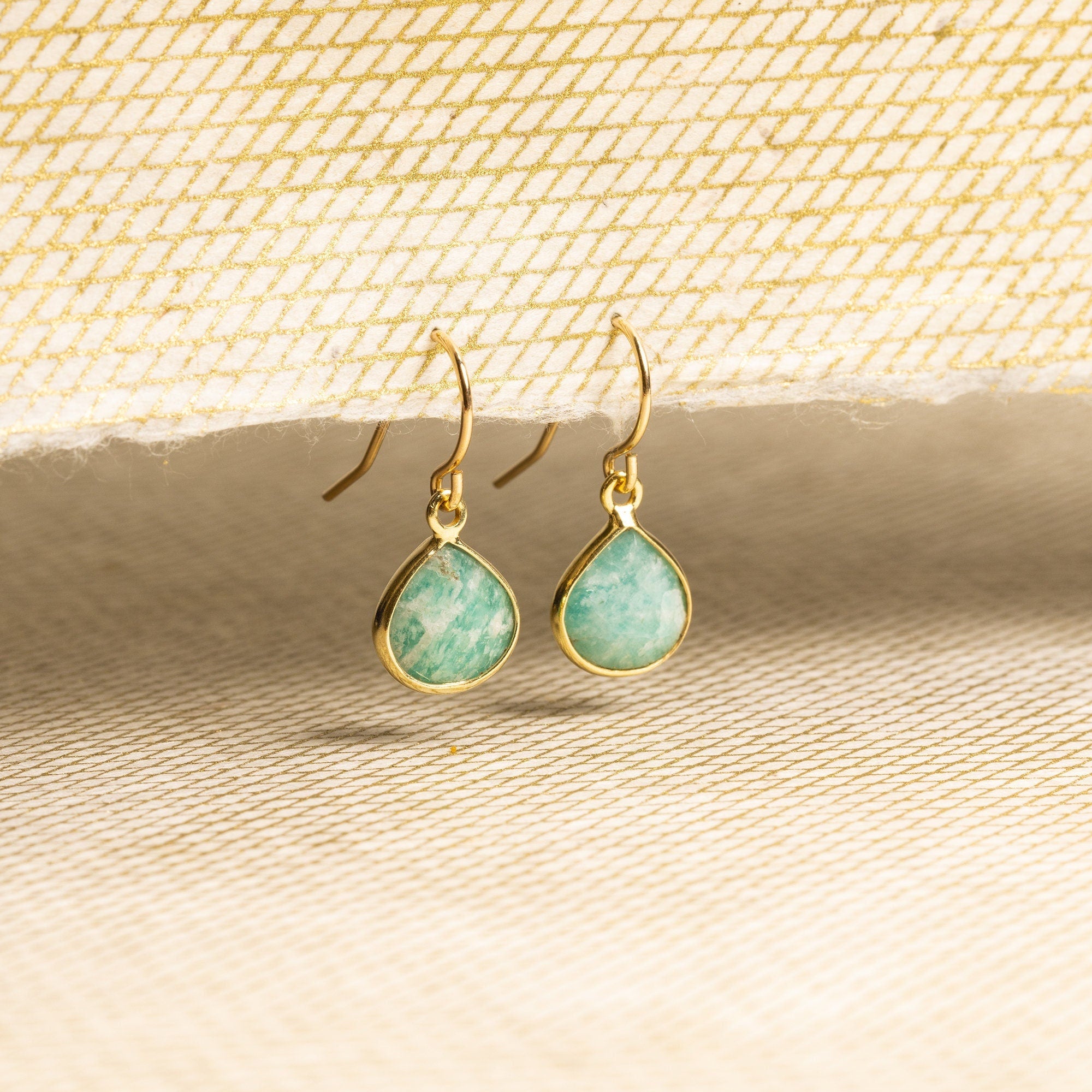 Amazonite Drop Earrings Earrings Soul & Little Rose