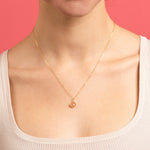 Peach Moonstone Teardrop Gemstone Necklace Necklaces Soul & Little Rose