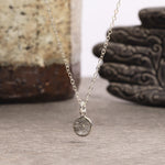 Tourmalinated Quartz Round Shape Pendant 925 Sterling Silver Necklaces Soul & Little Rose   