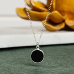 Black Onyx Pendant Necklace 925 Sterling Silver Necklaces Soul & Little Rose   