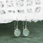 Aquamarine Drop Earrings 925 Sterling Silver Ear-wire Earrings Soul & Little Rose   