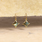 Labradorite Gold Star Earrings 14k gold filled earwire Earrings Soul & Little Rose   